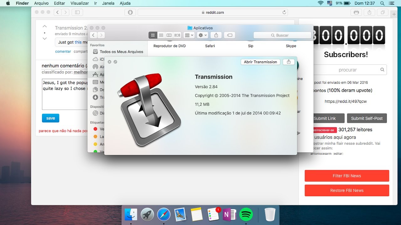 Mac Tries To Download Files Using Trnsmission