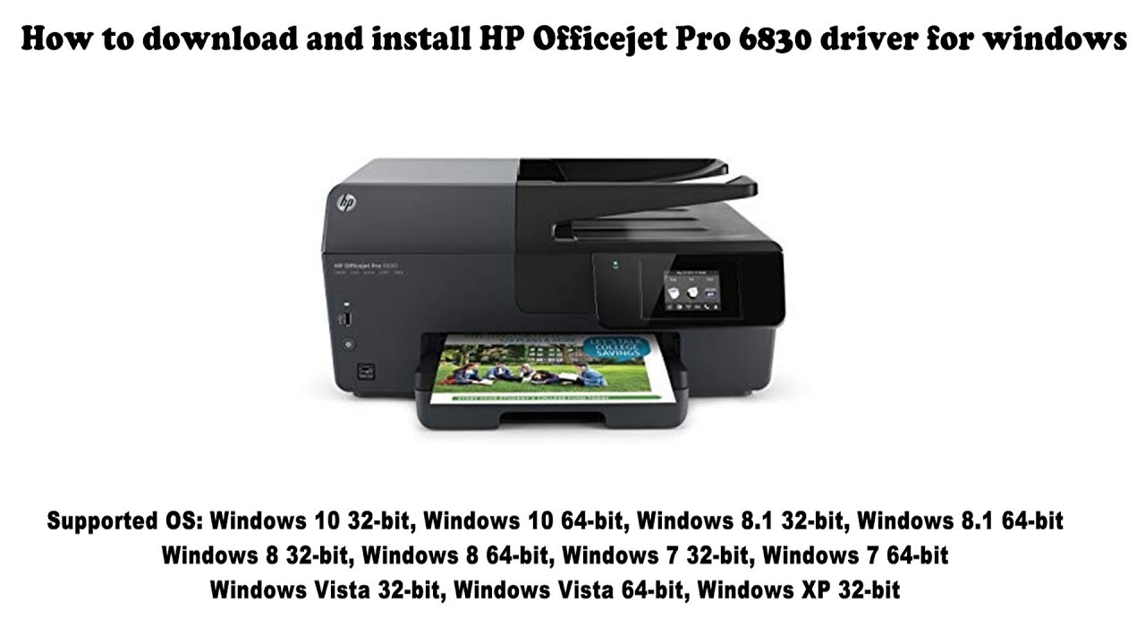Hp Officejet Pro 6830 Download For Mac